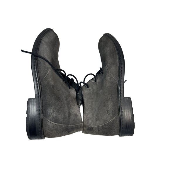 Born Suede Leather Boot Lace Up Gray Men’s 11 - Picture 7 of 10